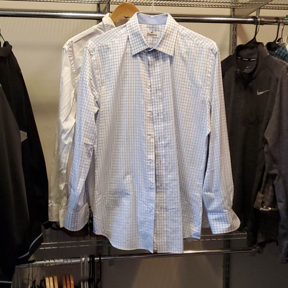 Men's custom tailored Italian dress shirt